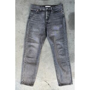 Womens Sz 28 Levi's Premium Black Wedgie Jeans Pants